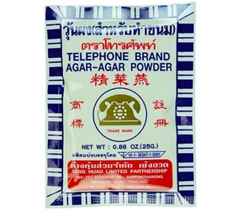 AGAR AGAR PLAIN 25GM  - Telephone