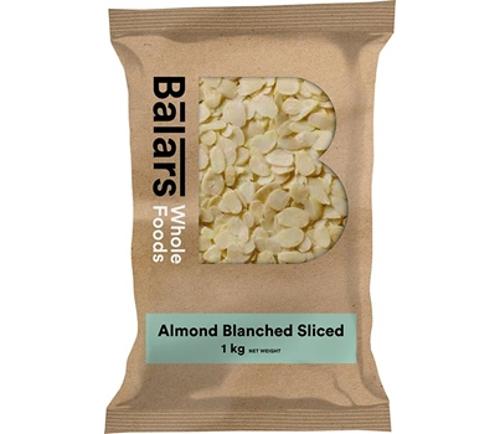ALMONDS BLANCHED SLICED 1KG  - Balars