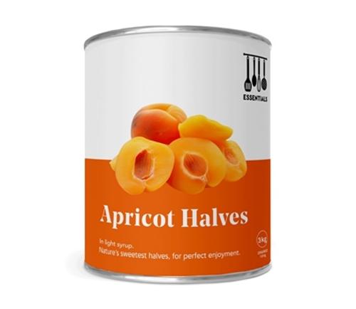 APRICOT HALVES IN LIGHT SYRUP A10  - Essentials