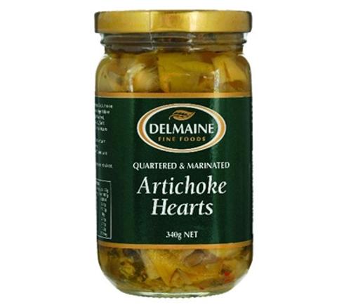ARTICHOKE QUARTERED & MARINATED 340GM  - Delmaine