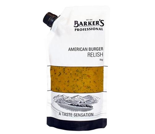 RELISH AMERICAN BURGER 1KG  - Barkers