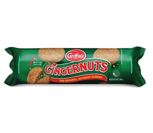 BISCUITS GINGERNUT 250GM  - Griffins
