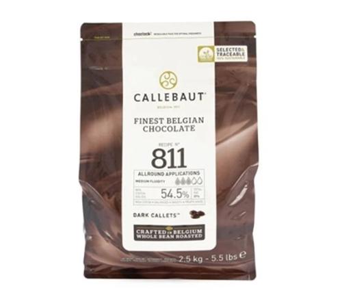 CHOCOLATE CALLETS DARK 54.5% 2.5KG  - Callebaut