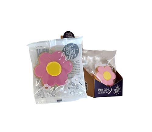 COOKIE S/BREAD MM DAISY PINK ICED 58GM 16s/SLV  - Molly Woppy