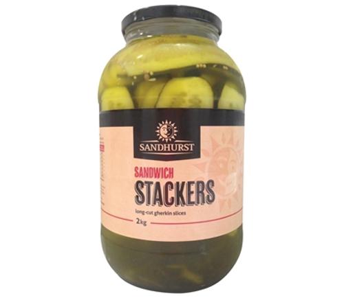 GHERKINS SANDWICH STACKERS 2KG  - Sandhurst