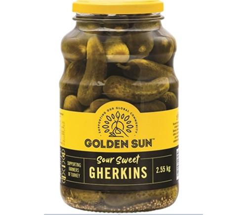 GHERKINS SOUR SWEET 2.55KG  - Golden Sun