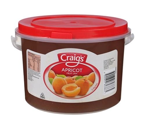 JAM APRICOT 2.5KG  - Craigs