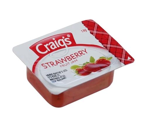 JAM STRAWBERRY PORTIONS 14GM 75s  - Craigs