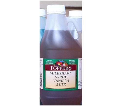 MILKSHAKE SYRUP VANILLA 2L  - Toppers