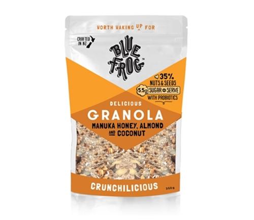 GRANOLA MANUKA HONEY & ALMOND 350GM  - Blue Frog