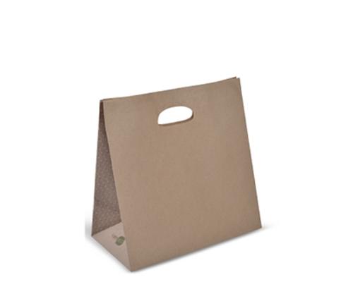 BAGS PAPER D 280X280X150MM BROWN 500s  - Detpak