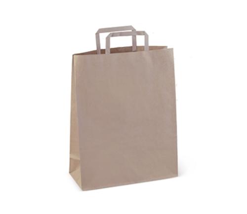 BAGS PAPER WITH HANDLE BROWN #60 250s  - Detpak