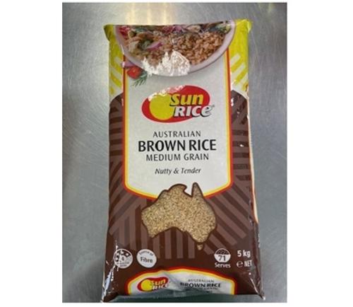 RICE BROWN CALROSE MEDIUM GRAIN 5KG  - Sun Rice