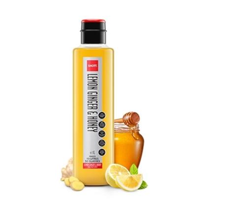 SYRUP FRUIT NATURAL LEMON/GINGER/HONEY 1L  - Shott