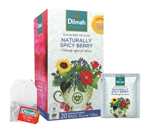 TEA BAGS INFUSION NATURALLY SPICY BERRY ENV 20s  - Dilmah