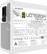 Gigabyte GP-UD750GM ICE 750W ATX Gold Full Modular PSU 5yr wty