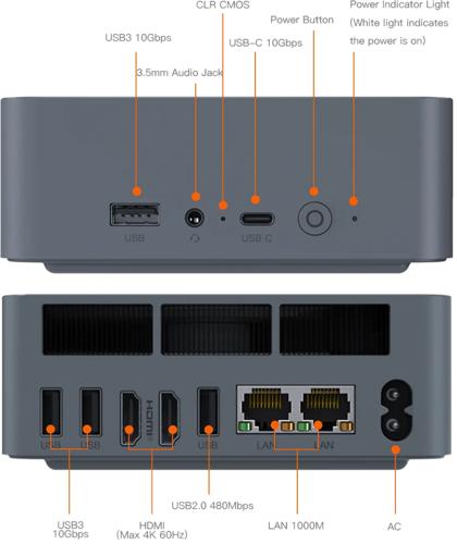 Beelink EQR5 R5-5500u 16GB 500GB SSD Mini PC 3yr wty