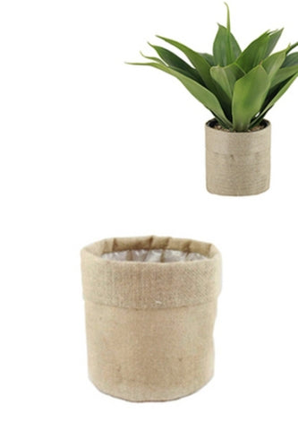 Lined Jute Planter Bag ( Pot)