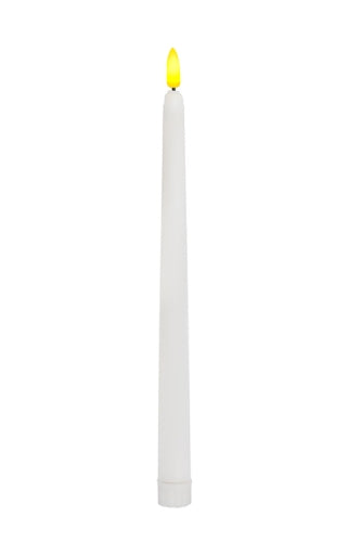 New Full Flame LED Wax Taper Candle (Set of 20)