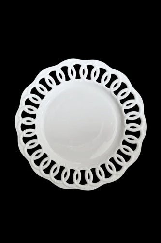 'Lace' Glass Charger Plate - Size 30cmD

 (Set of 12)