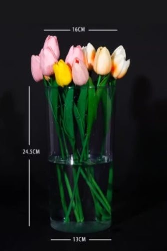 Small PET Flower Vase Round