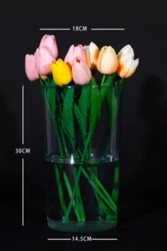 Medium PET Flower Vase Round (Set of 10)
