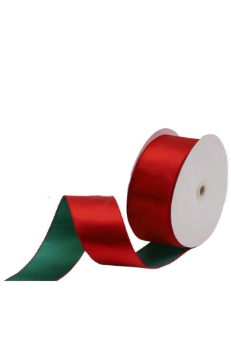 Wired Edge Satin 2-Tone Ribbon - Size 50mm × 50m