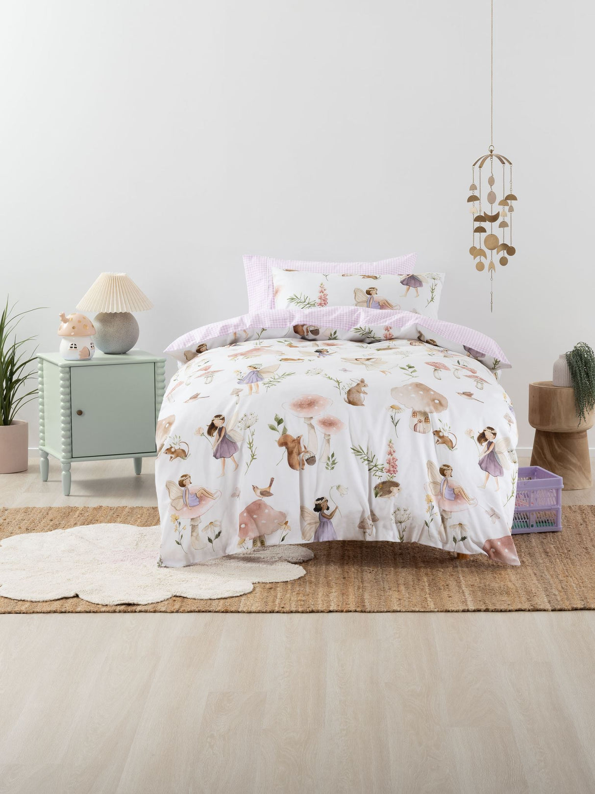 Fairy Grove Duvet Cover Set by Squiggles - Single