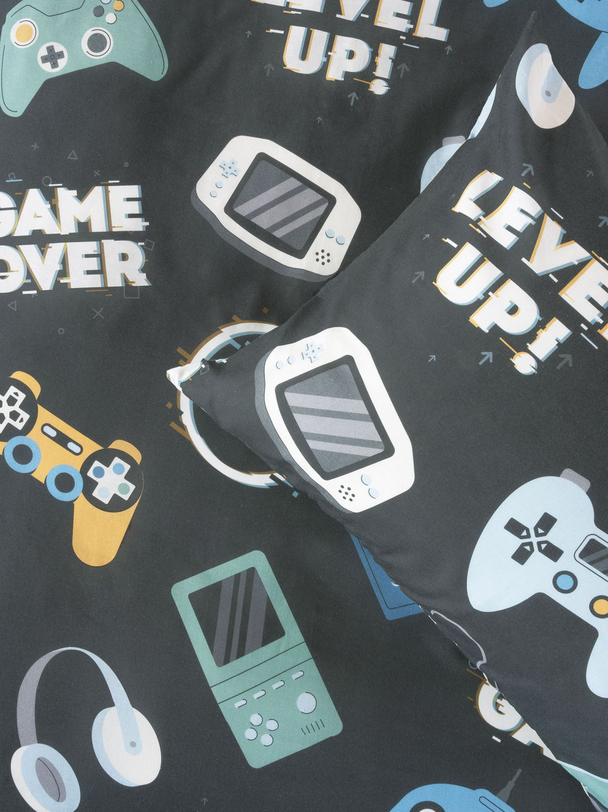 Double - Game Over Duvet Cover Set by Squiggles