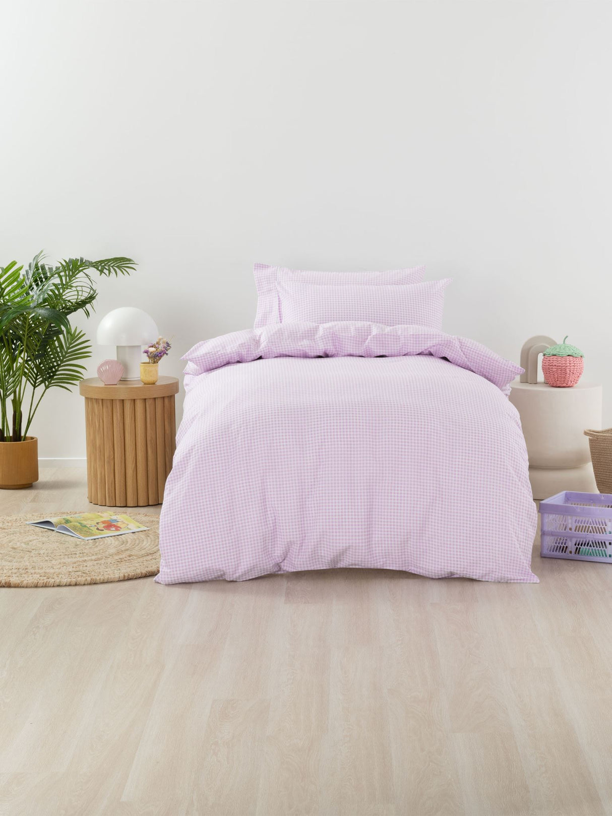 Jagger Duvet Cover Set by Squiggles - Single - Lilac