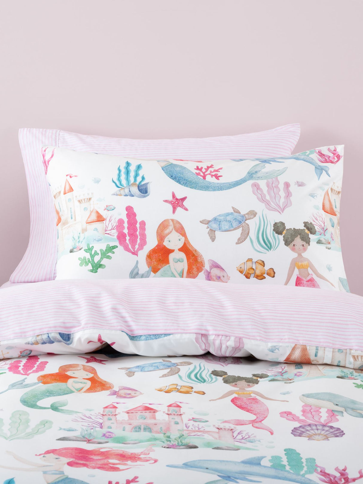 Mermaid Splash Duvet Cover Set by Squiggles - Single