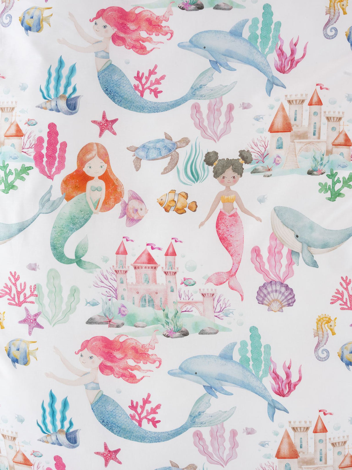 Mermaid Splash Duvet Cover Set by Squiggles - Single