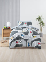Double - Speed Racer Duvet Cover Set by Squiggles