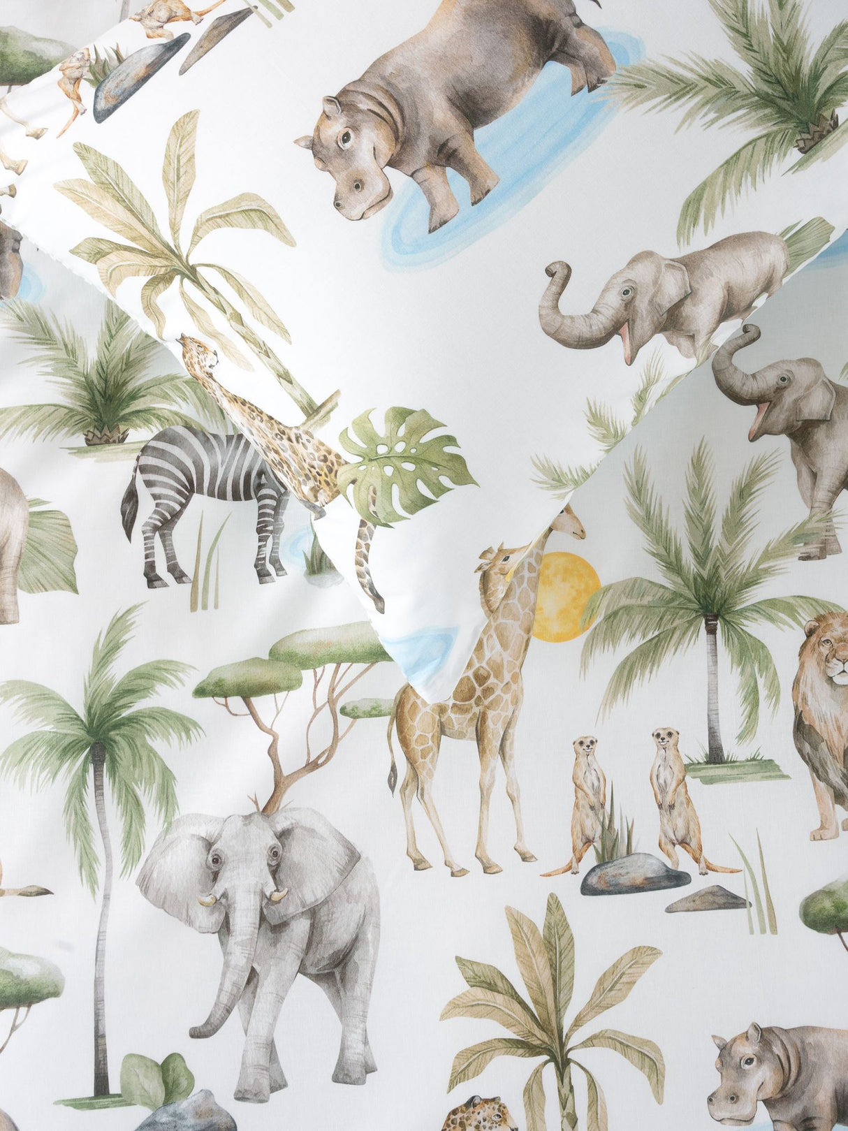Sunny Safari Duvet Cover Set by Squiggles - Double
