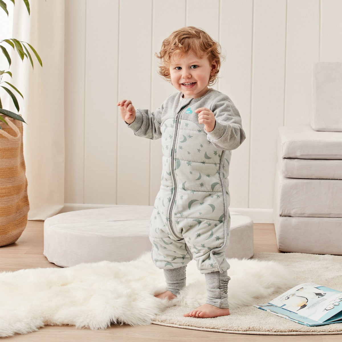 Love to DreamSleep Suit™ Warm 2.5 TOG - Moonlight Olive - 6-12M