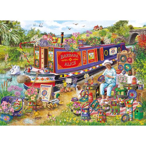 Gibsons: Canal Boat Blooms (500XL)