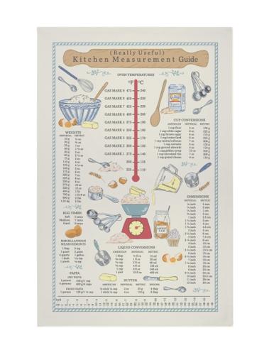 Kitchen Measurements Cotton Tea Towel 48 x 74cm – Ulster Weavers