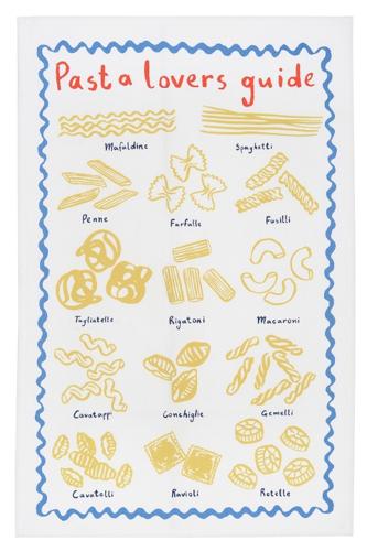 Pasta Lovers Club Guide Cotton Tea Towel 48 x 74cm – Ulster Weavers