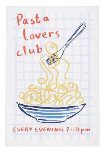 Pasta Lovers Club Cotton Tea Towel 48 x 74cm – Ulster Weavers