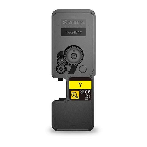 Yellow Toner Cartridge Kyocera TK-5484Y Genuine 1,250-Page Yield
