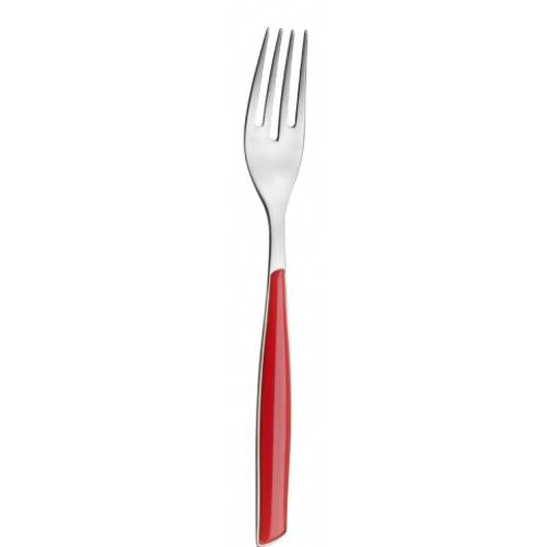 Glamour Red 18/10 Stainless Steel Dessert Fork – Bugatti