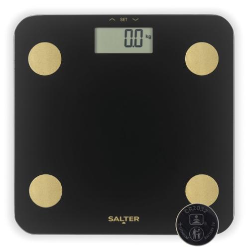 Body Analyser Scale 180kg Black/Gold – Salter SA00714BGC