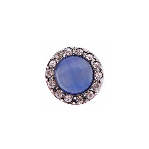 Snap-Blue Catseye with Diam