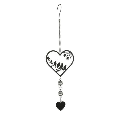 Hanger Birds on Branch Black