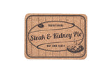 Uncle Zito's Steak and Kidney Pie/Roast Beef and Yorkshire Pudding cork tablemat