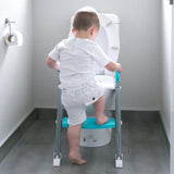Moose Step on up Toilet Trainer-Grey/Aqua