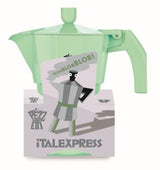Pezzetti Italexpress 3 Cup Aluminium Coffee Maker Pastel Green