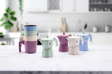 Pezzetti Italexpress 3 Cup Aluminium Coffee Maker Pastel Light Blue