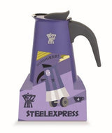 Pezzetti Steelexpress 4 Cup Stainless Steel Coffee Maker Indigo Burst