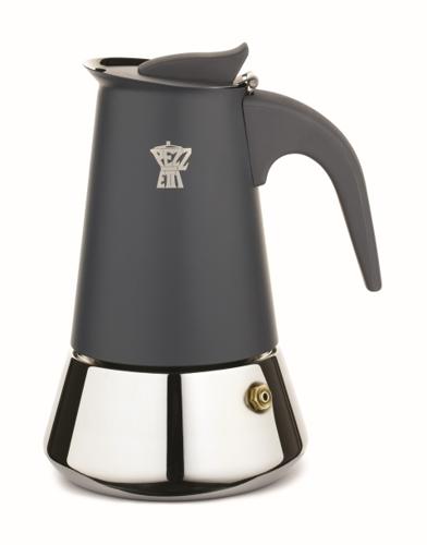 Pezzetti Steelexpress 6 Cup Stainless Steel Coffee Maker Shooting Ash